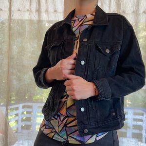 Black jean jacket